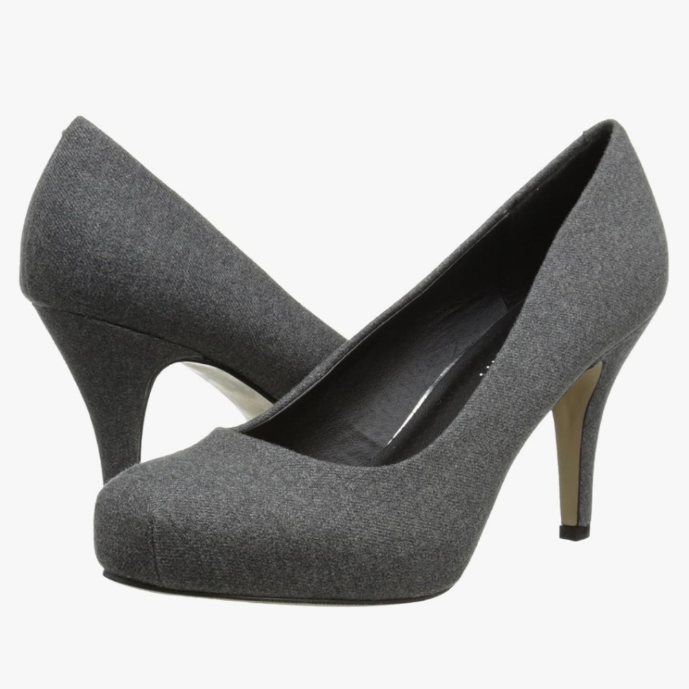 Madden Girl Gray High Heel Pumps